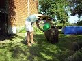 dando un baño a juanita