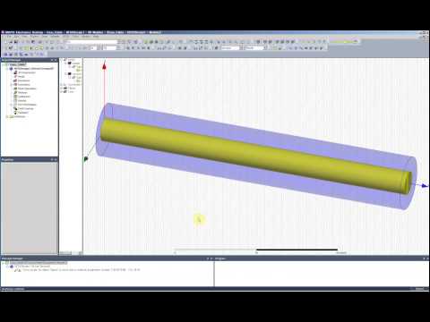 ANSYS Electronics Desktop HFSS基本例題 50Ω同軸線路