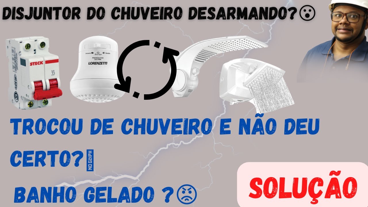 😡😫Troquei o chuveiro e agora o disjuntor  fica desarmando! ( COMO RESOLVER )