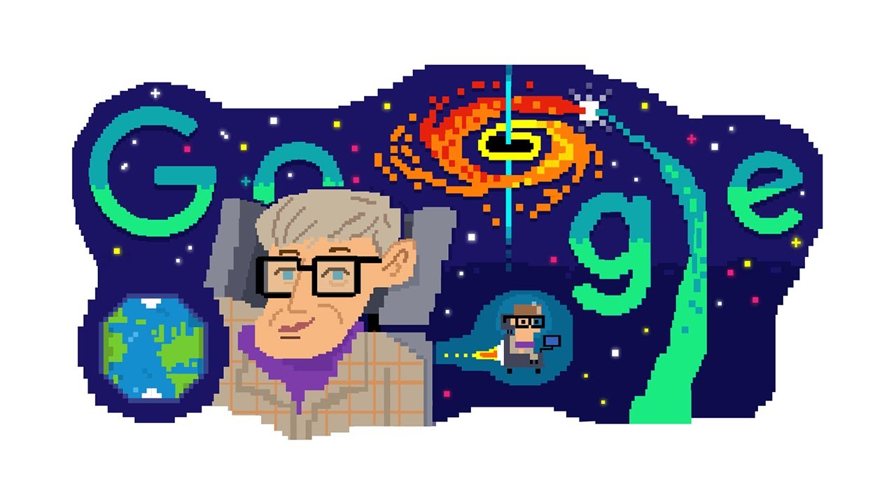 A video explaining the Google Doodle to honor Stephen Hawking.