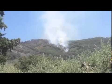 incendio Monte Serra - video di Carlo Alberto Arzelà