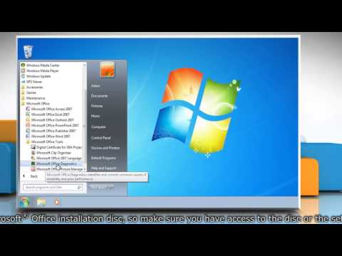 how to repair ms office 2007