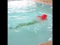My friend Tara as Ariel swimming in the pool. My friend Tara as Ariel swimming in the pool.