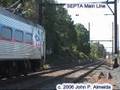 Underpowered ballast train on SEPTA Main Line June 15 2006