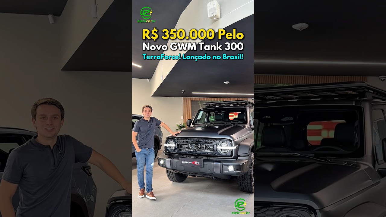 GWM Tank 300 TerraForce! R$ 350.000,00, 4x4 + Elétrico! Tá Lançado