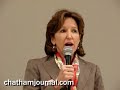 Sen. Kay Hagan on CCCC campus in Pittsboro, NC