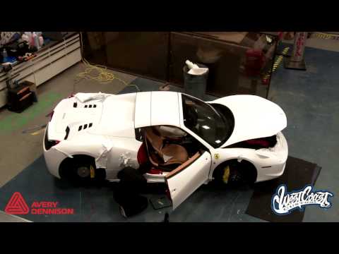 West Coast Customs Wraps a Ferrari 458 in Avery Dennison Supreme Wrapping Film Satin White