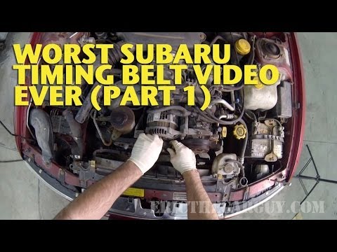 Worst Subaru Timing Belt Video Ever (Part 1) -EricTheCarGuy