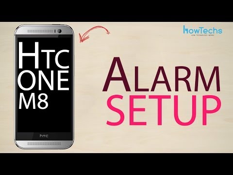 how to set alarm in htc one v
