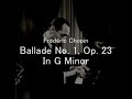 vladimir horowitz performing frederic chopin's ballade no. 1, op. 23 in g minor