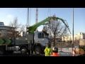 Betongpumpbil tippade vid bygge på Råbyleden