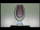 2662 Signed footed purple sommerso Lindstrand vase for Kosta 2662 Signed footed purple sommerso Lindstrand vase for Kosta