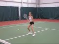 Sarah Tremaine college tennis video