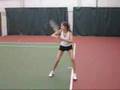 Sarah Tremaine college tennis video
