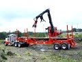 Loading new log truck