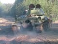two authentic t34-85 tanks on their way to tali-ihantala 1944 feature film shooting location. kaksi alkuper�ist� t34-85 (sotka) tankkia matkalla tali-ihantala 1944 -elokuvan kuvauksiin.