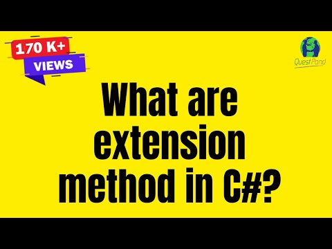 how to define extension method in c#
