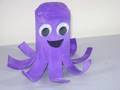 MANUALIDADES: Pulpo con tubo de papel de baño reciclado