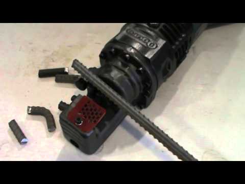 Ogura HBC-613 Electric Hydraulic Rebar Cutter Demonstration