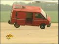 2nd car behind jet engine experiment - this time a van is pushed behind the jet - watch and have fun... (ger: kleintransporter wird hinter flugzeugturbine geschoben)