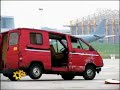 2nd car behind jet engine experiment - this time a van is pushed behind the jet - watch and have fun... (ger: kleintransporter wird hinter flugzeugturbine geschoben)