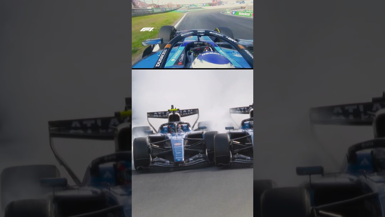 Sainz and Albon Collide 💥