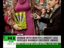 Leggy Russian enters record books