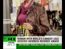 Leggy Russian enters record books
