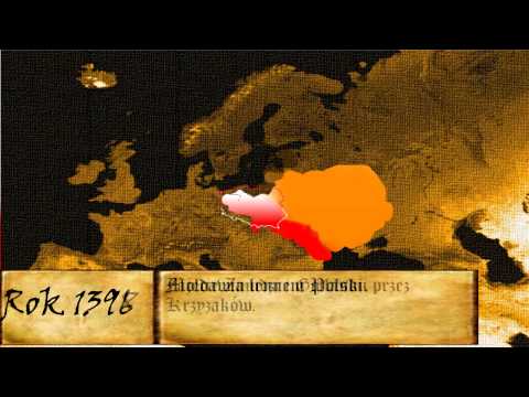 Animacja zmian granic Polski