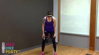 Tips for mastering the squat: Tip 2 BY girlsgonesporty