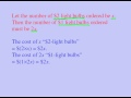 SAT Word problem 01 (Algebra word problem)