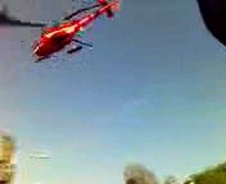 intervention helico Evian les Bains