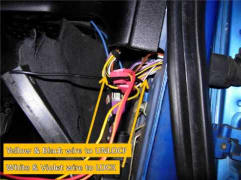 how to fit central locking in a car