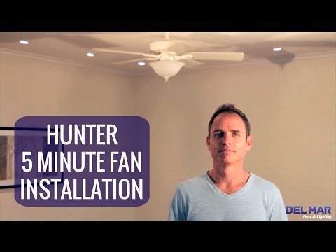 how to remove hunter ceiling fan