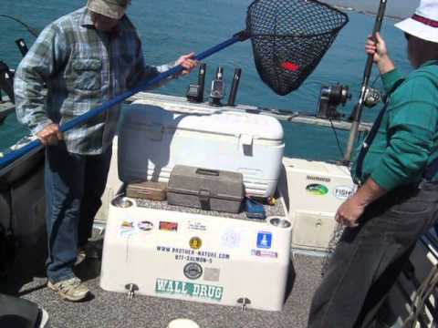 'neely and Jim catch a coho.