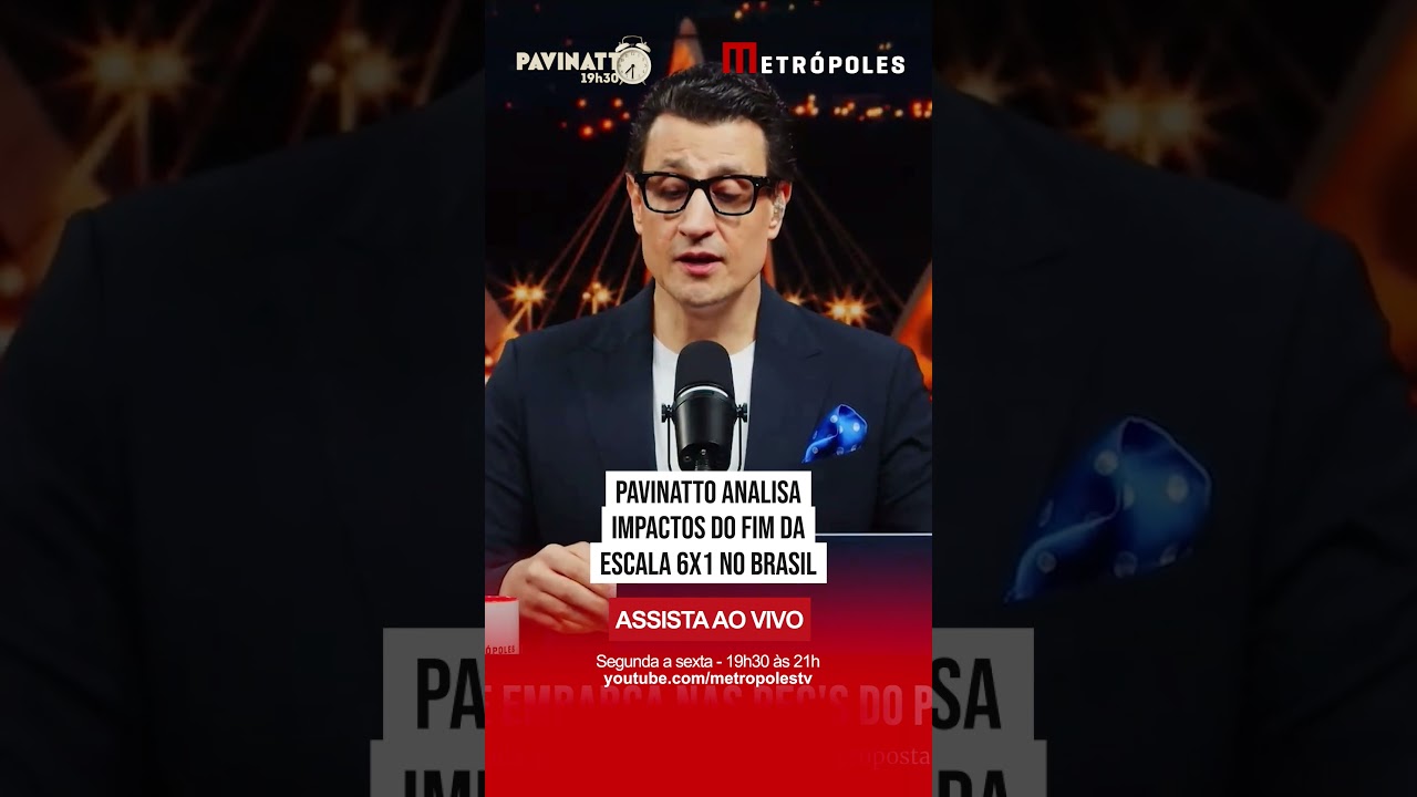 Pavinatto analisa impactos do fim da escala 6x1 no Brasil I Pavinatto 19h30
