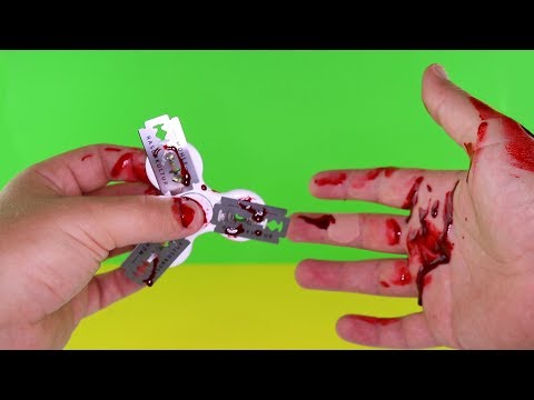 DiY Rasierklingen Fidget Spinner - ging schief!