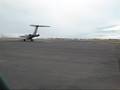 Private jet leaving Reykajvik airport