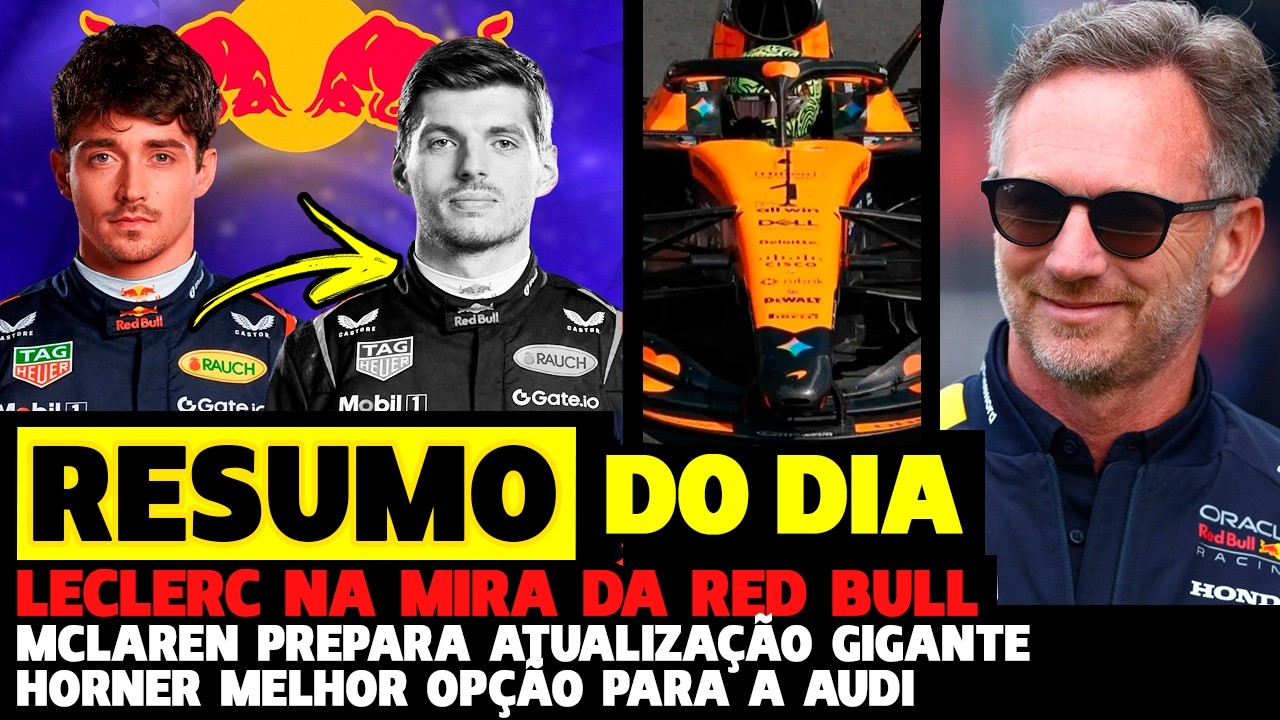 RED BULL MIRA LECLERC PARA VAGA DE VERSTAPPEN, MCLAREN QUER TÍTULO | FÓRMULA 1 |GP EM CASA