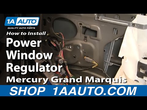 How To Install Replace Rear Power Window Regulator Crown Victoria Grand Marquis 92-11 1AAuto.com