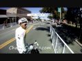Cycling Crash 2010 Dade City Crit and Cyclist Escapes Through Sidewalk