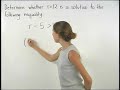Watch Video on Introduction to Inequalities - Math Help