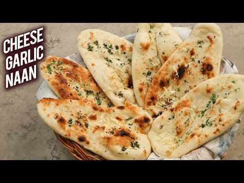 Cheese Garlic Naan | Cheesy Garlic Naan Without Tandoor | Dhaba Style Cheese Garlic Naan – Bhumika