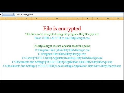 how to remove encryption from excel