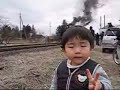 Double header steam locomotive at Moka-railway(Japan)