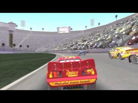 BILAR SVENSKA FULL AVSNITT SPEL CARS BLIXTEN MCQUEEN Los Angeles internationella bana TVSPEL veckade