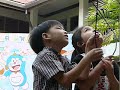 Flag raising and Thai National Anthem at NCS Kindergarten