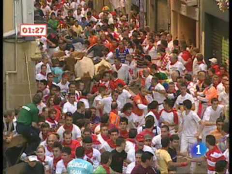 El tercer encierro de Sanfermines 2009
