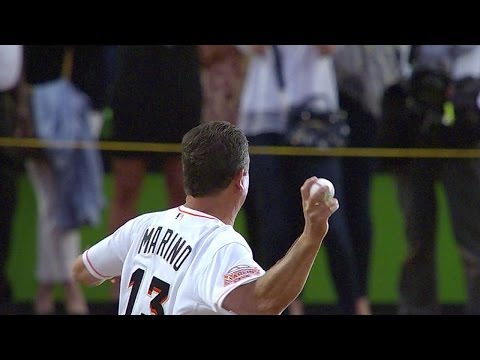 Video: COL@MIA: Dan Marino throws out the first pitch