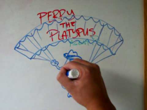 how to draw perry the platypus as agent p